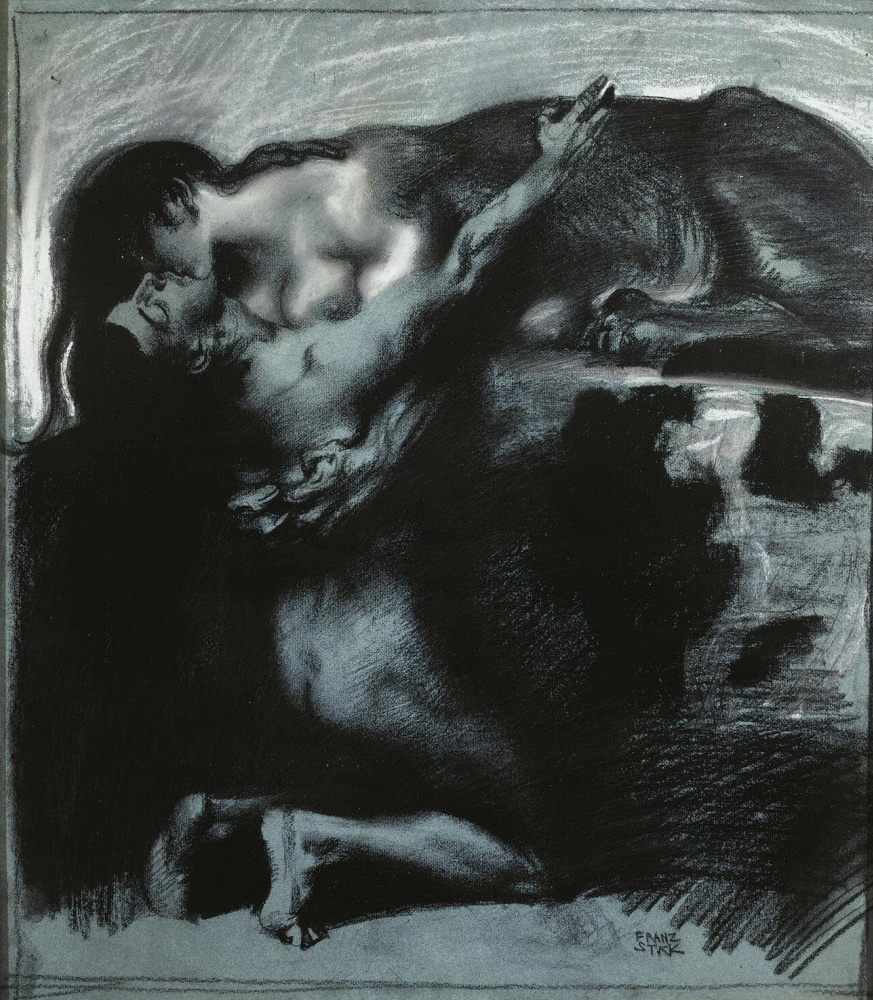 Franz von Stuck. The Kiss Of The Sphinx