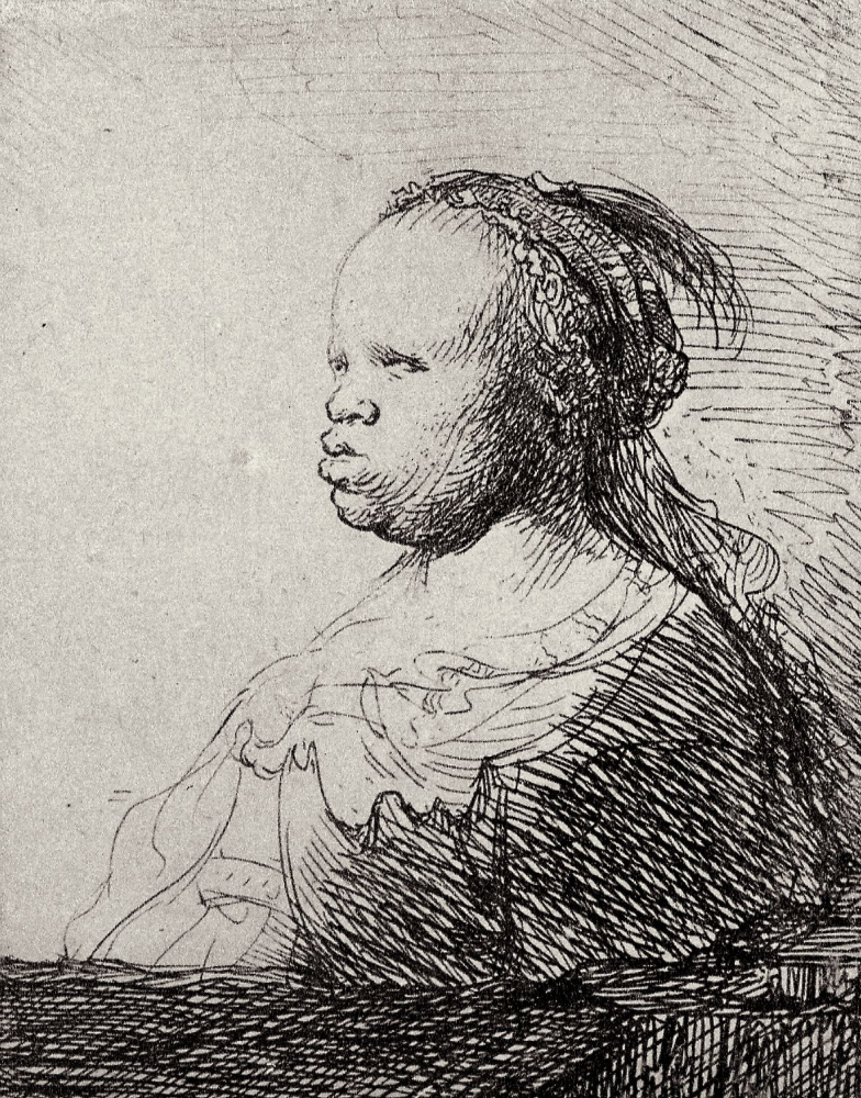Рембрандт Харменс ван Рейн. Так называемая "Белая негритянка"