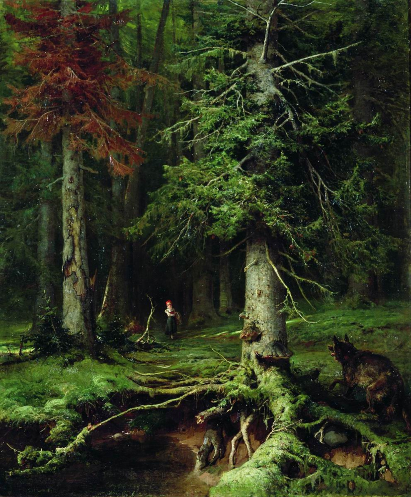 Julius Klever. Little red riding hood