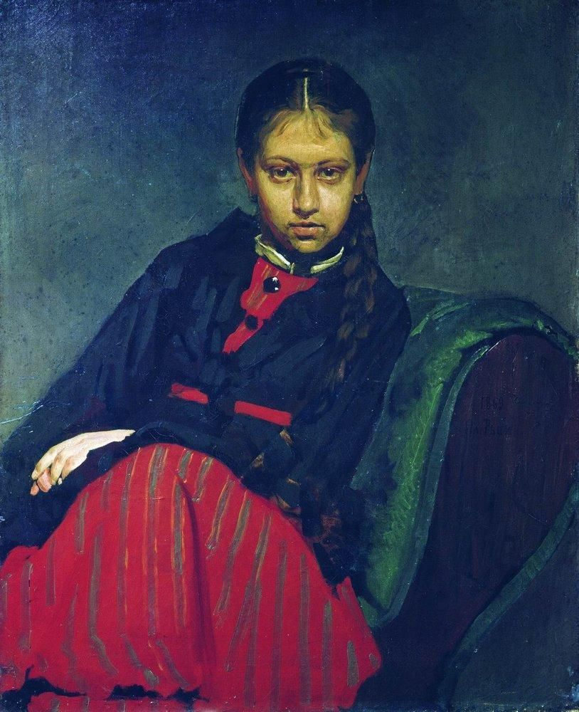 Ilya Efimovich Repin. The portrait VA Shevtsova, later the artist's wife