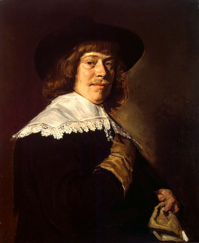 Frans Hals. Portrait of a young man with a glove in his hand