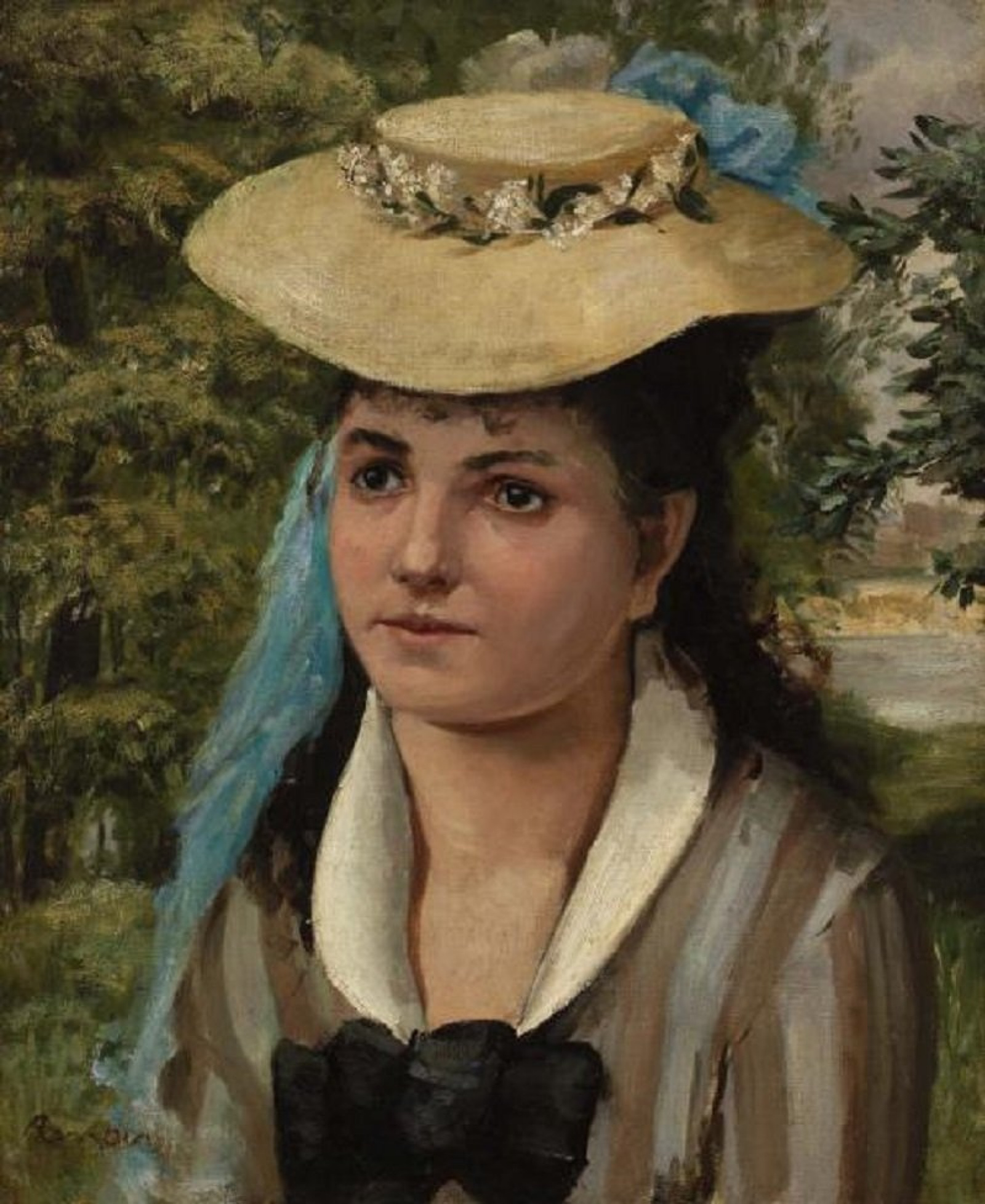 Pierre Auguste Renoir Lisa en un sombrero de paja (Chica en un sombrero de  paja), 1866, 38×47 cm: Descripción de la obra | Arthive