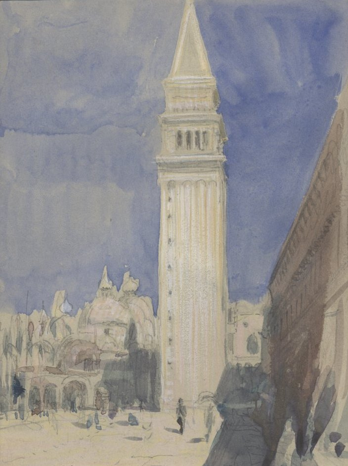 John Ruskin. Markusplatz, Venedig