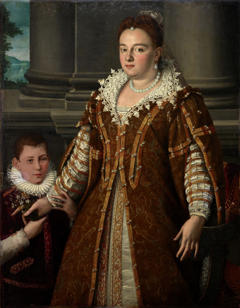 Alessandro Allori. The Grand Duchess Bianca Capello de Medici with her son. 1580-1614