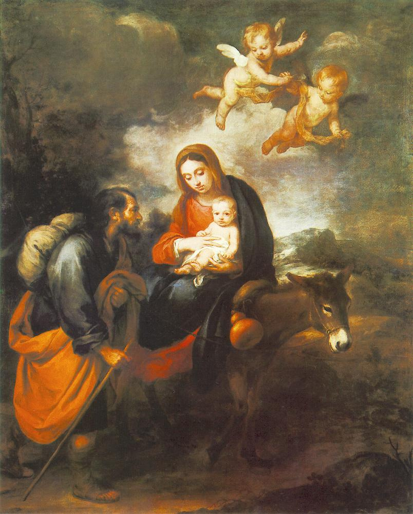 Bartolomé Esteban Murillo. The flight into Egypt