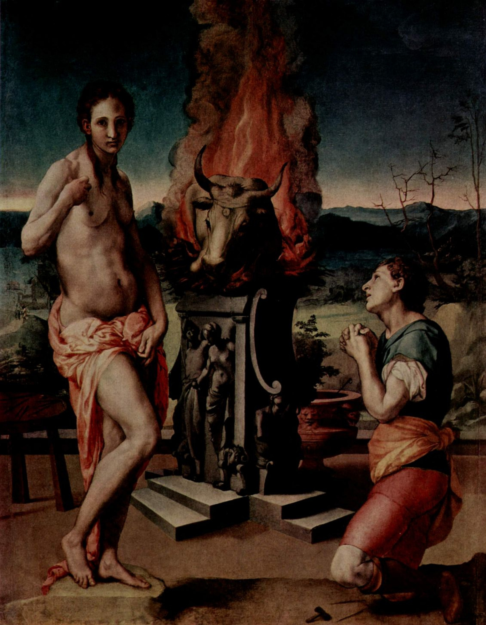 Pygmalion and Galatea 1529 81 63 cm by Agnolo Bronzino History