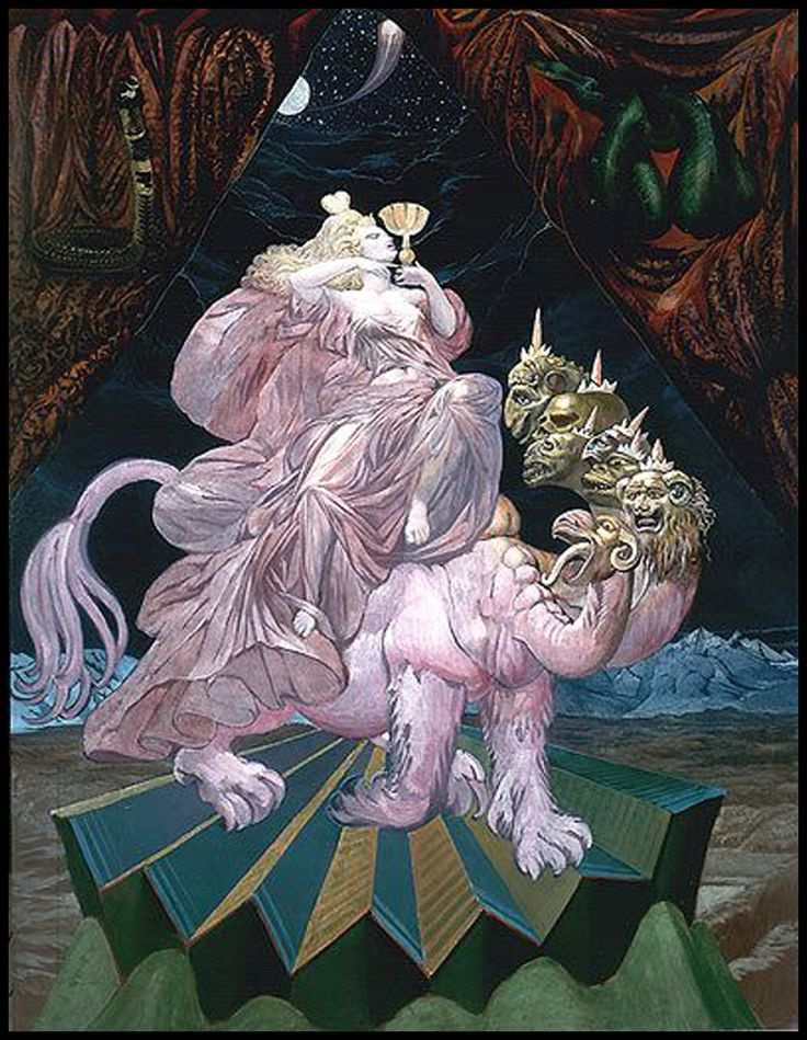 Ernst Fuchs. The whore of Babylon. The project for the parish of St. egid parish Church of Klagenfurt