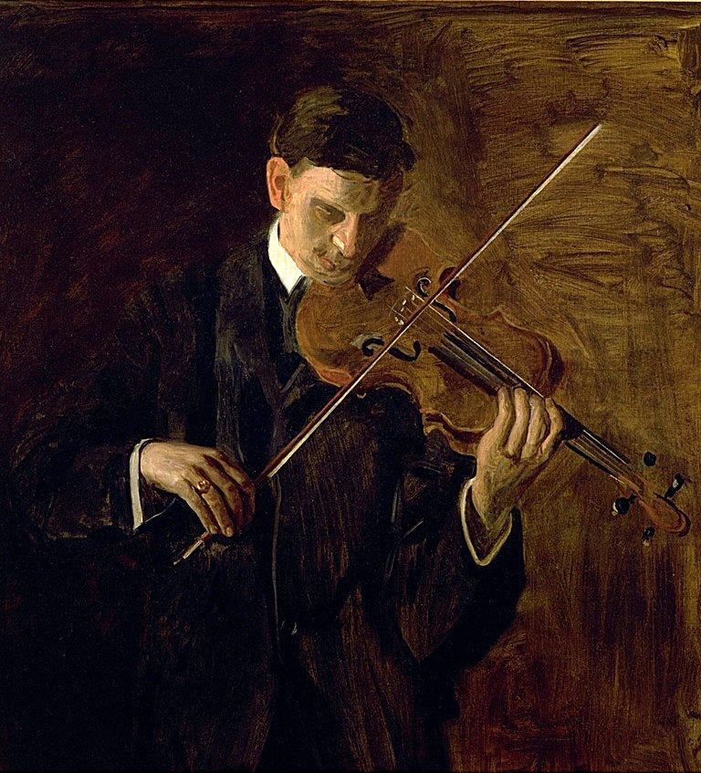 Thomas Eakins. 小提琴手