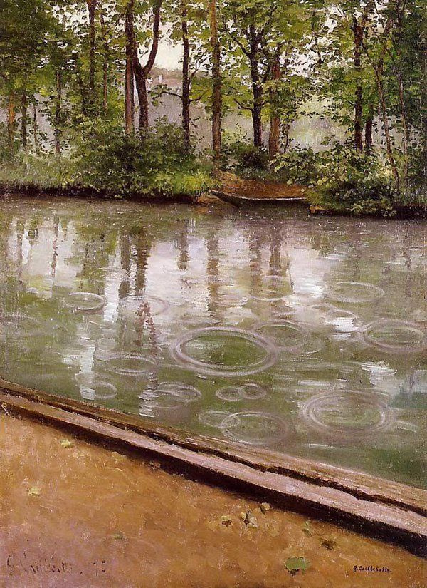 Gustave Caillebotte. The Yerres, Effect of Rain