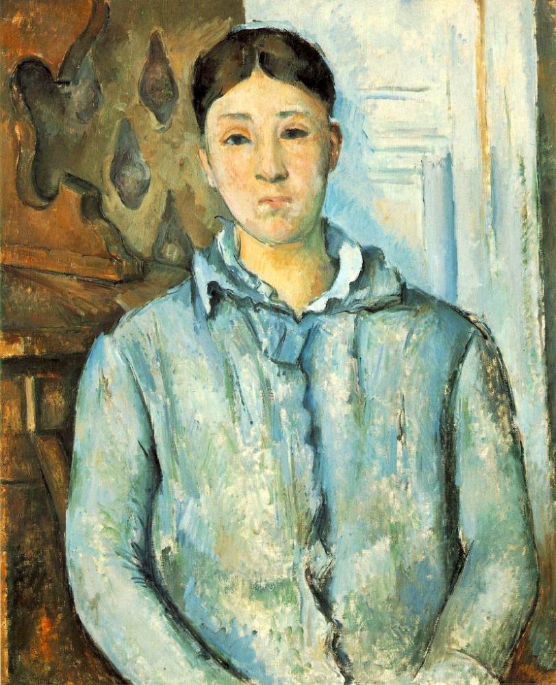 Paul Cezanne. Madame Cezanne en bleu