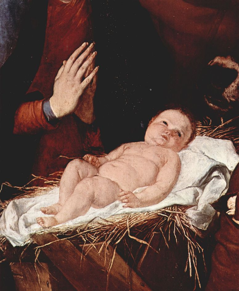 Jose de Ribera. The adoration of the shepherds, detail