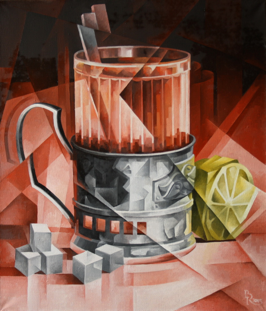Vasily Krotkov. Tea. Kubofuturizm