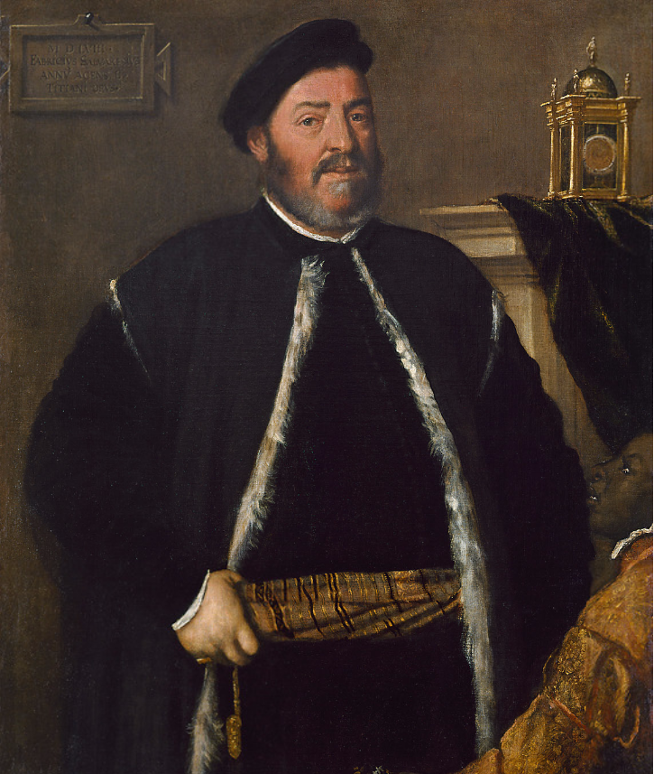 Titian Vecelli. Portrait Of Fabrizio Calvaresi