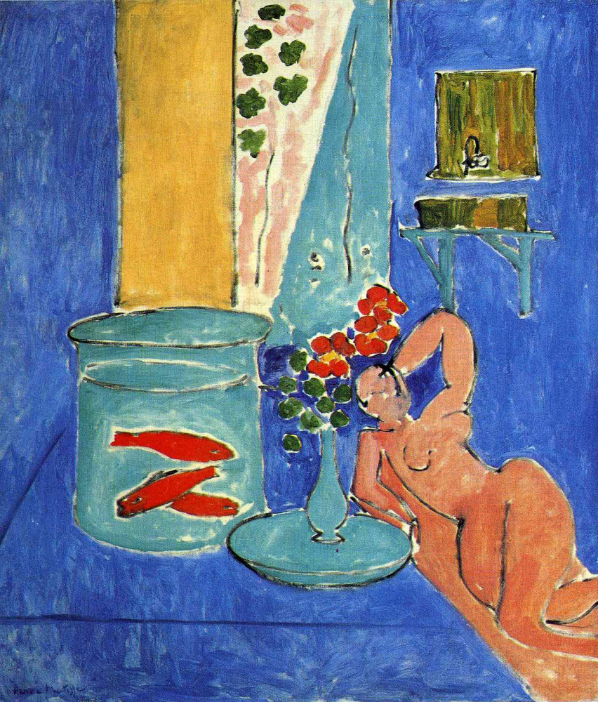 Henri Matisse. Red fish and sculpture