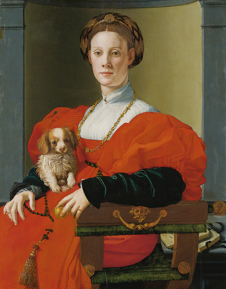 Аньоло Бронзино. Портрет дамы в красном