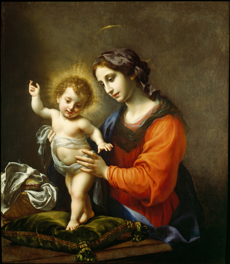 Carlo Dolci. The virgin and child
