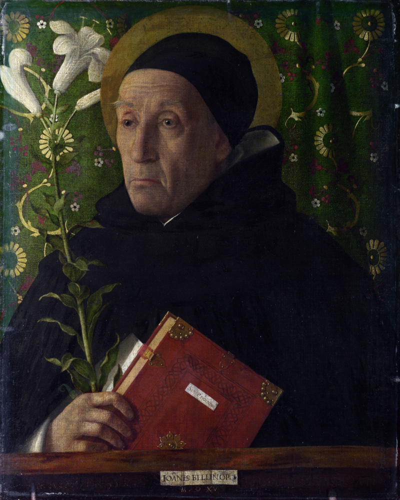 Giovanni Bellini. Portrait of Fra Teodoro from Urbino in the image of St. Dominic