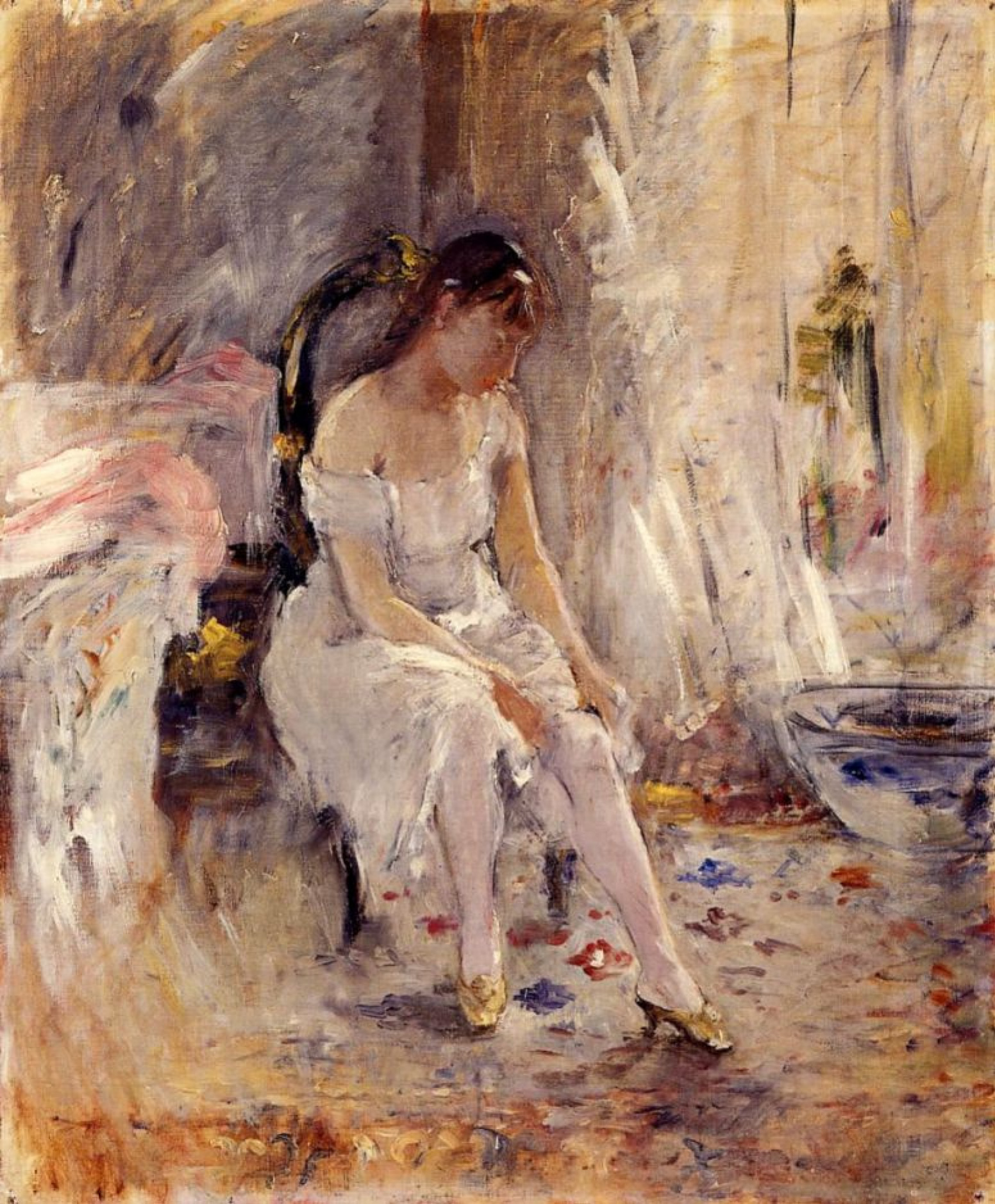 Clothed female, 1880, 4655 cm by Berthe Morisot: History, Analysis & Facts  | Arthive