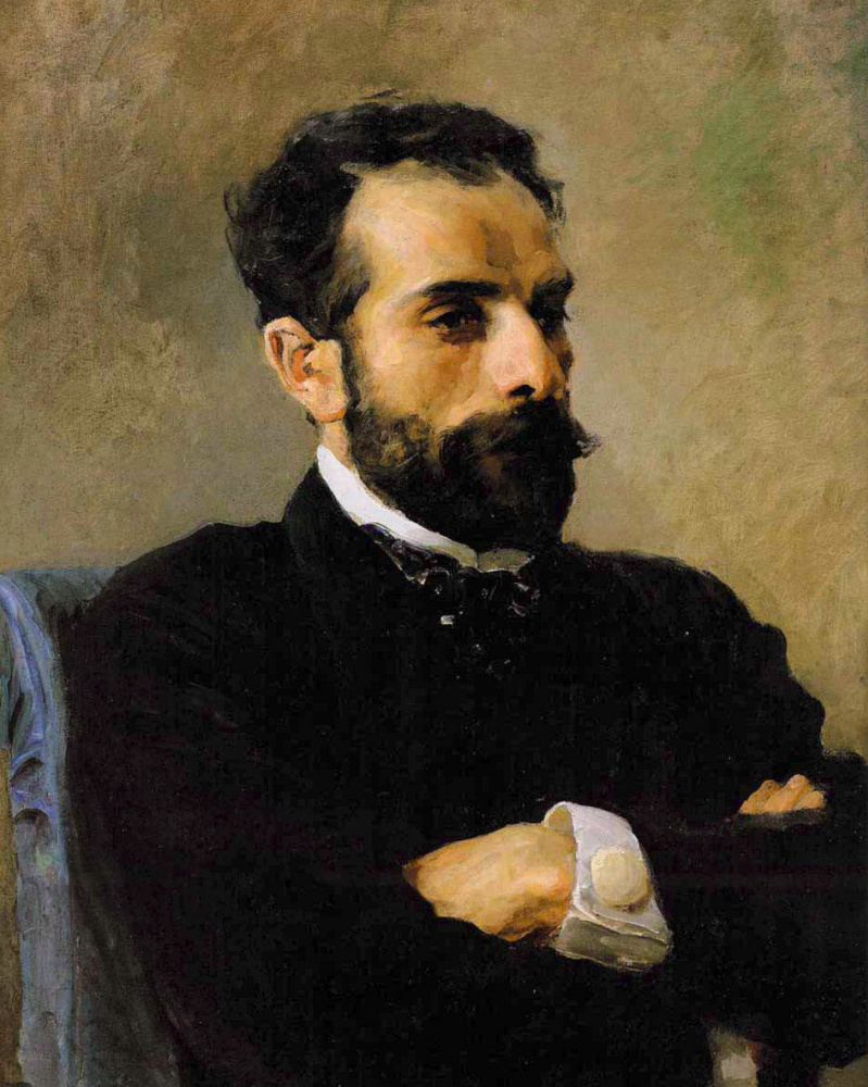 Vasily Polenov. Portrait of Isaac Levitan