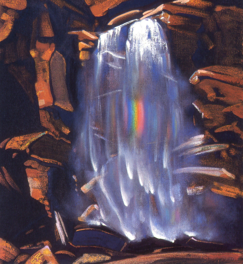 Svyatoslav Nikolaevich Roerich. El arco iris de la cascada