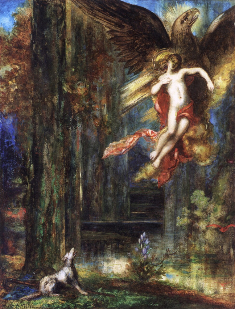 Gustave Moreau. Il rapimento di Ganimede