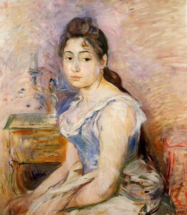 Berthe Morisot. Young woman in blue blouse