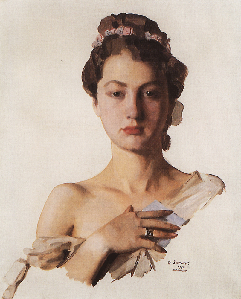 Konstantin Somov. Portrait Of Alexandra Levchenko
