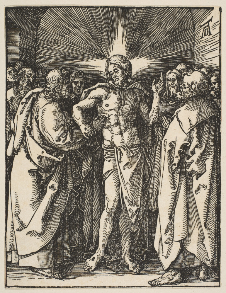 Albrecht Durer. The unbelief of the Apostle Thomas