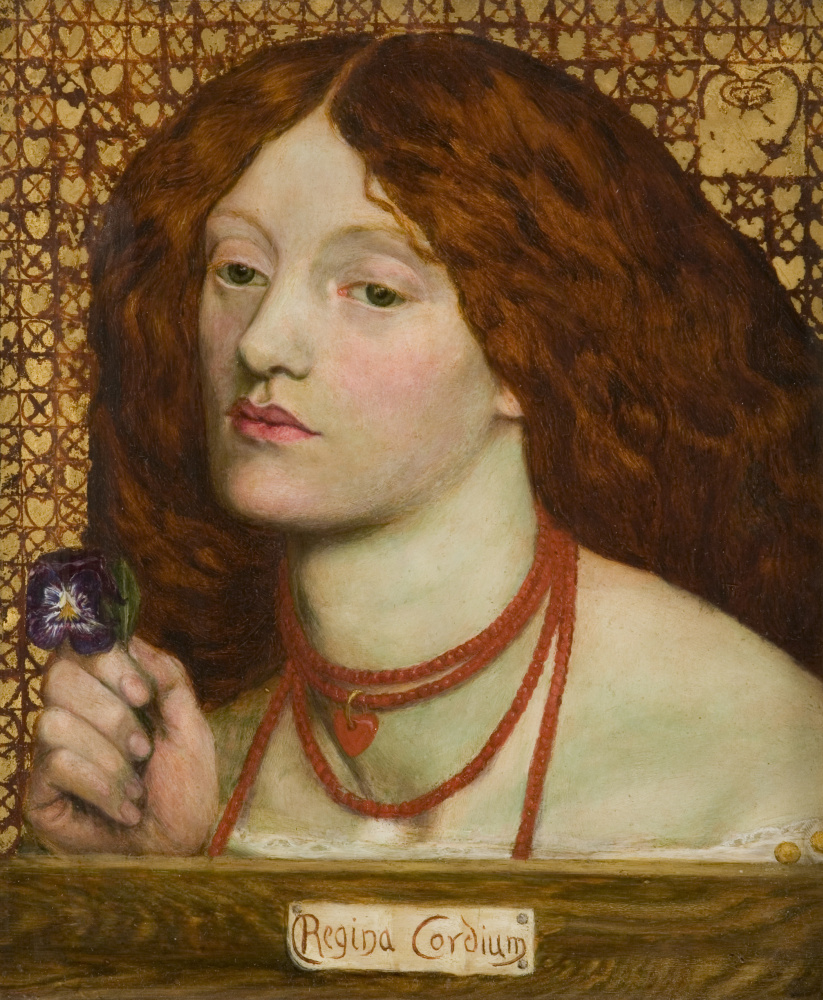 Dante Gabriel Rossetti. La reina de corazones. Retrato De Elizabeth Сиддал