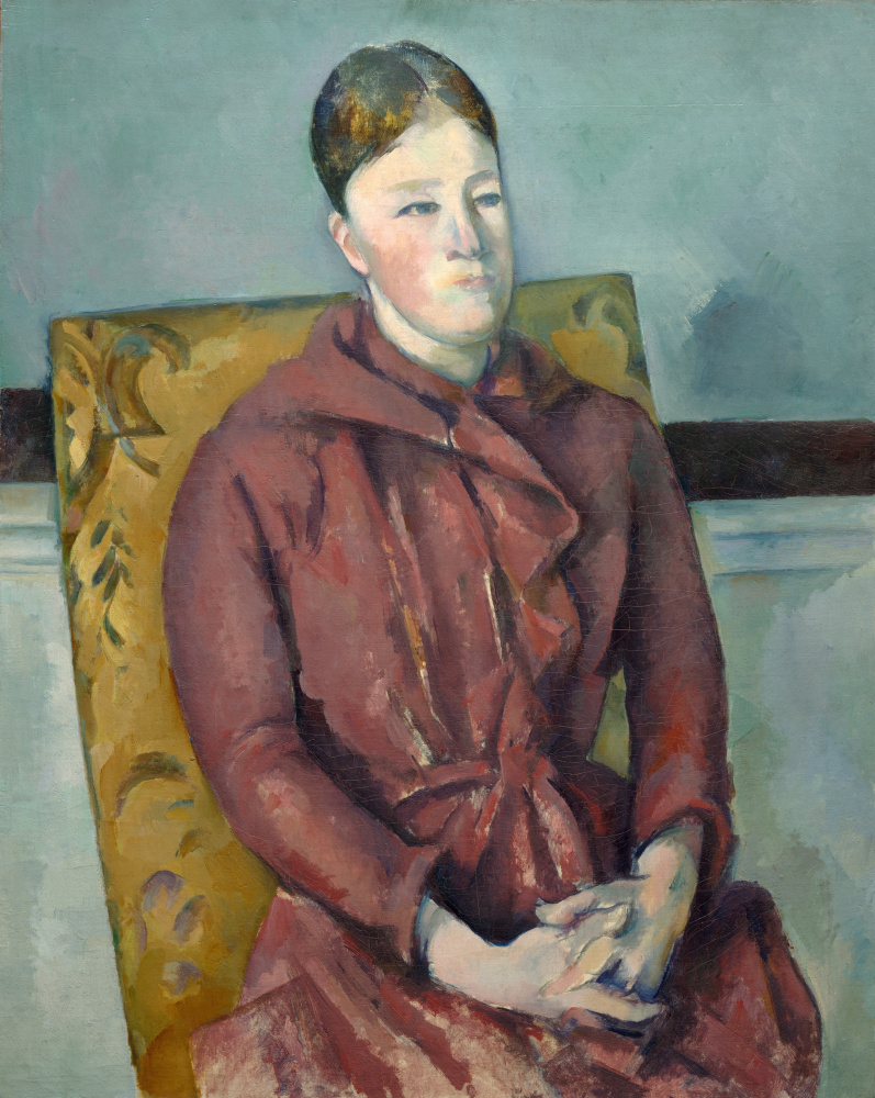 Paul Cezanne. Madame Cezanne sulla sedia gialla