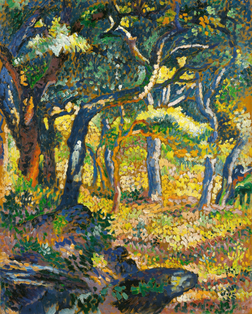 Henri Edmond Cross. Meadow in Provence. Etude