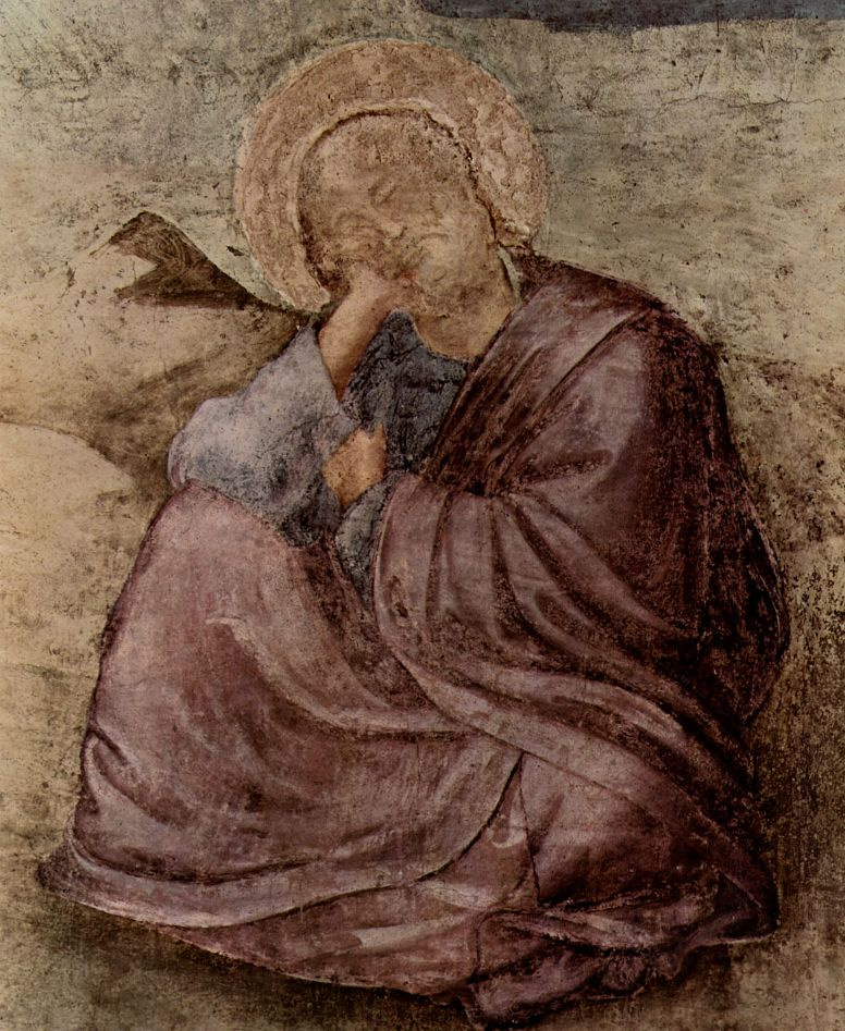 Джотто ди Бондоне. St. John on the island of Patmos. Scenes from the life of John the Evangelist. Fragment