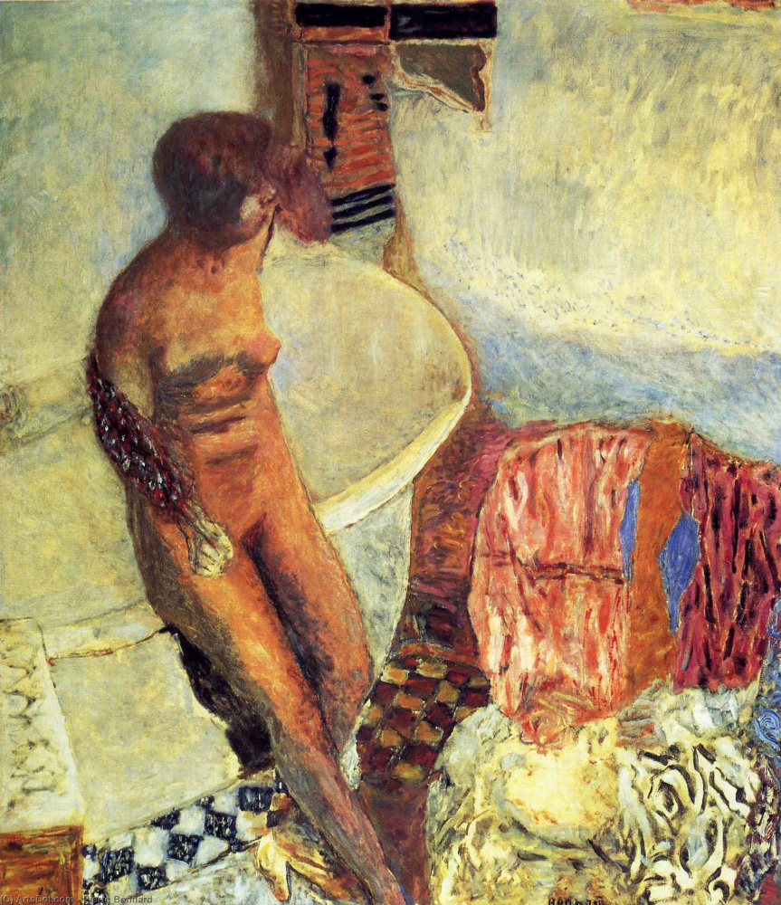 Pierre Bonnard. Nu près de la salle de bains