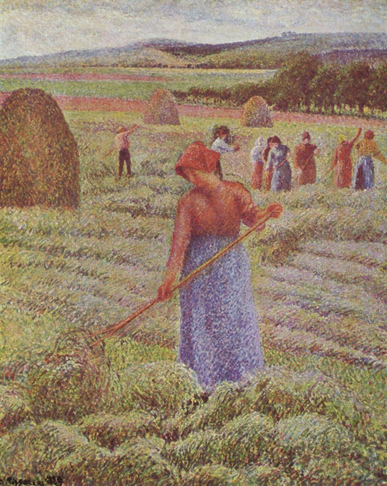 Camille Pissarro. Haymaking in Eragny