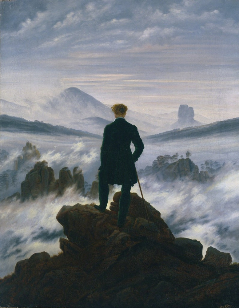 Caspar David Friedrich. Wanderer über dem Nebelmeer