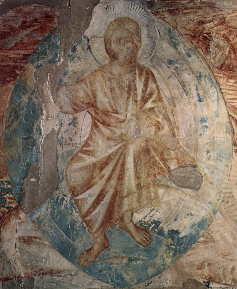 Cimabue（Chenny di Pepo）. The frescoes of the Upper Church of San Francesco in Assisi, South cross nave: Apocalypse. Detail: Christ Pantocrator