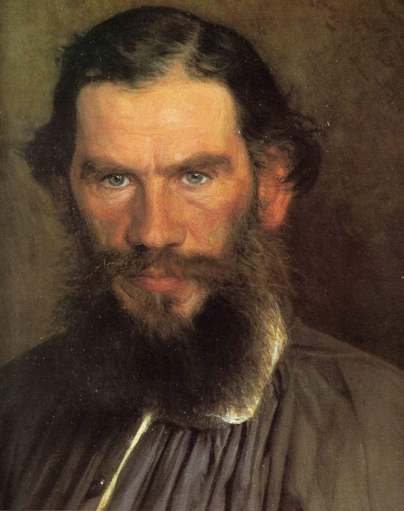 Ivan Nikolayevich Kramskoy. A portrait of the writer Leo Tolstoy. Fragment