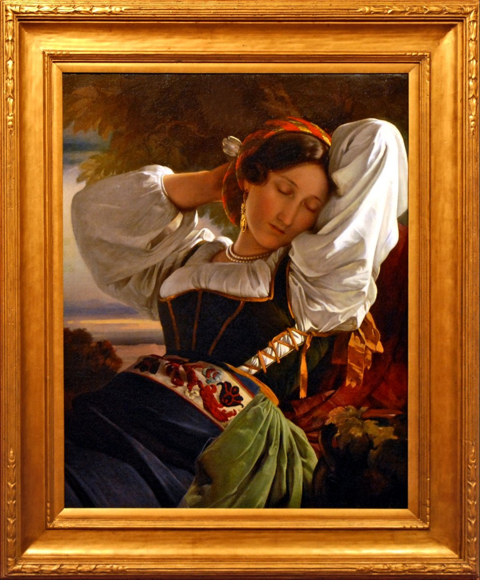 エルテ　ハートⅠ 美術　アート　206/300 ハート・アンド・ゼファー Girl with Saby mountains, 1830 by Franz Xaver Winterhalter