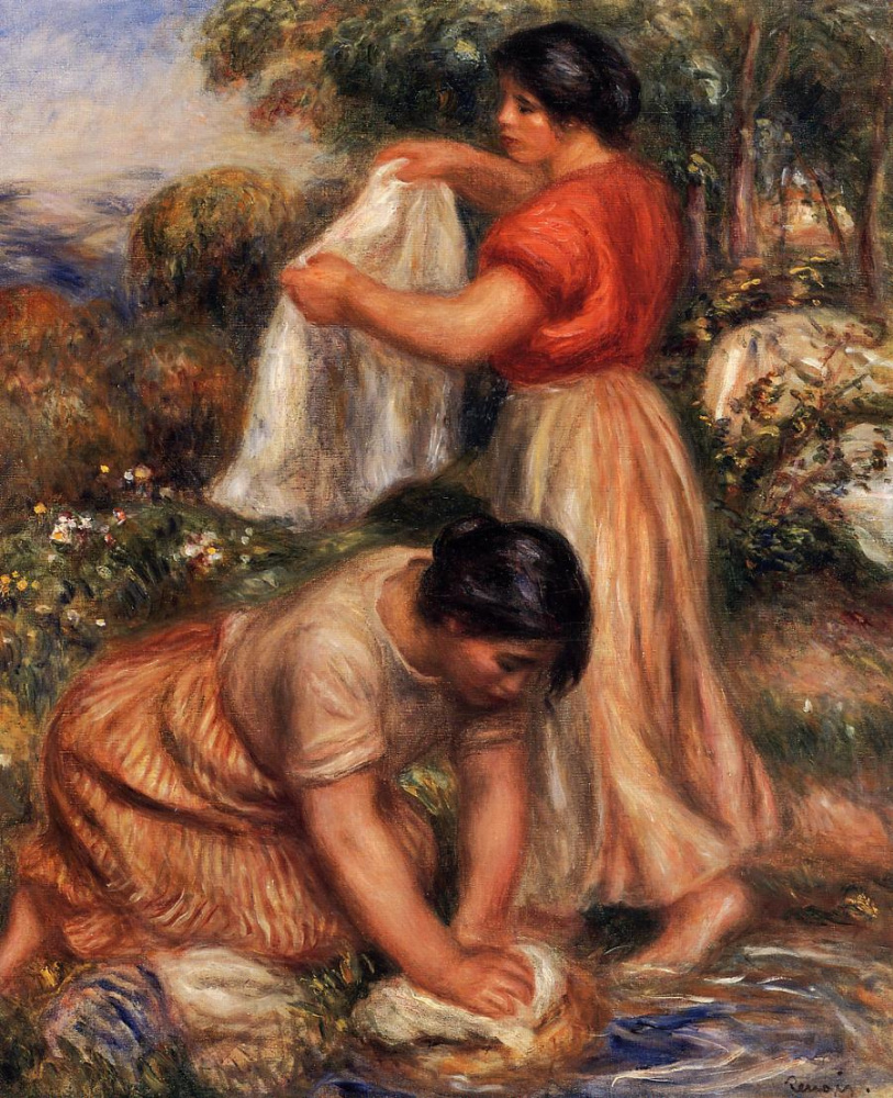 Pierre Auguste Renoir. Laundress