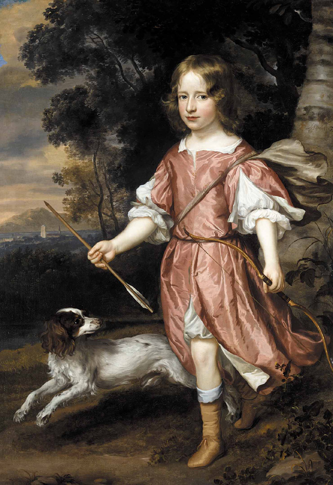 Ian Matins. Portrait of the son of a nobleman as Cupid