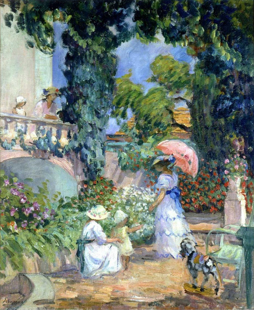 Henri Lebasque. Garden terrace