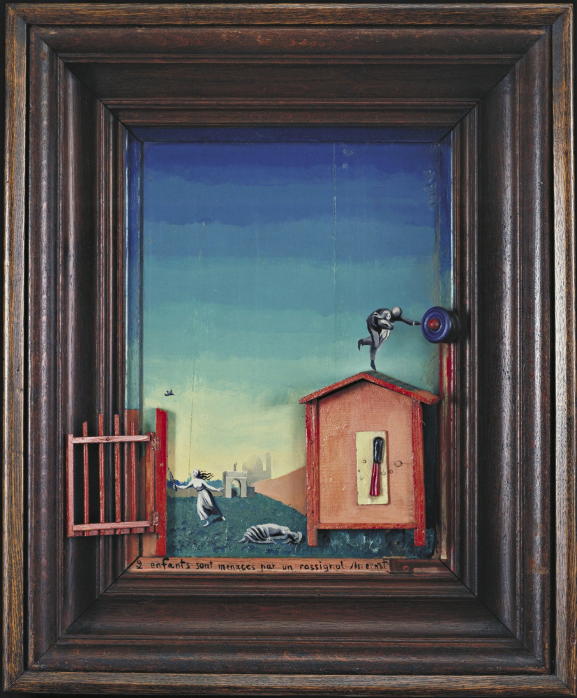 Max Ernst. 两个孩子被夜莺吓坏了