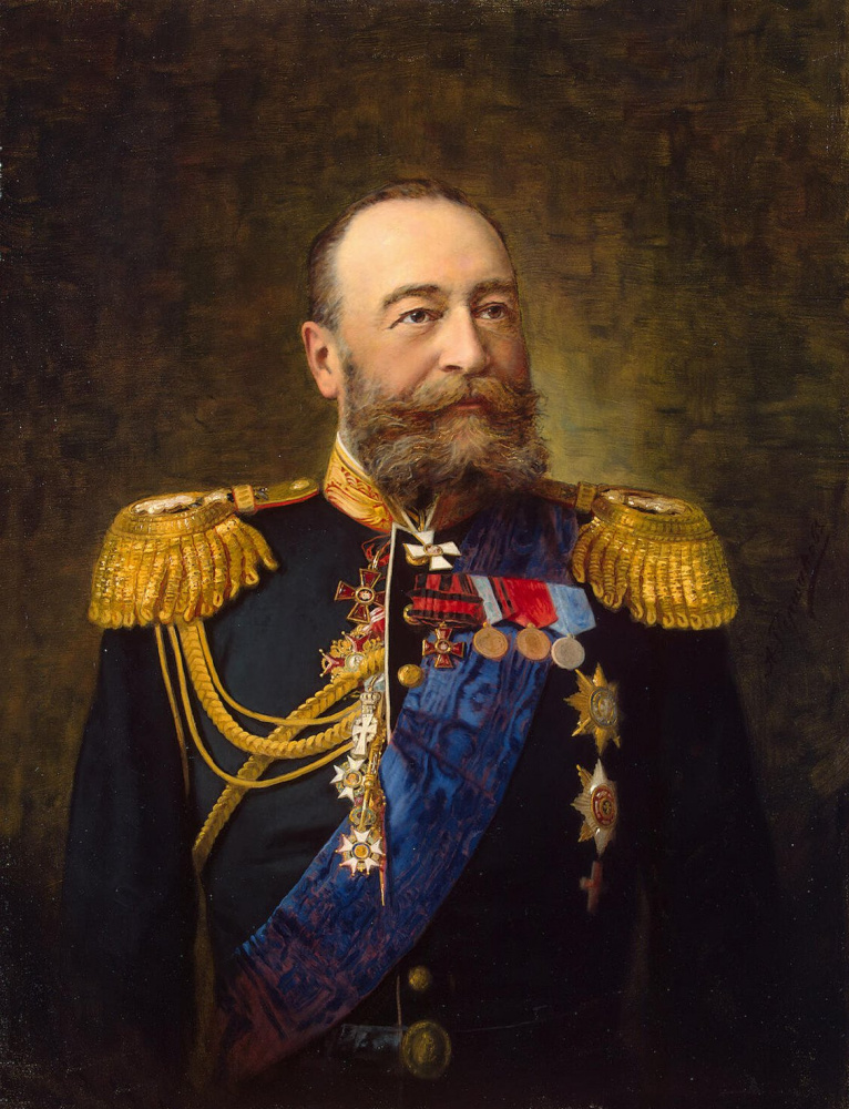 Alexander Fedorovich Pershakov. Portrait of Admiral Alekseev