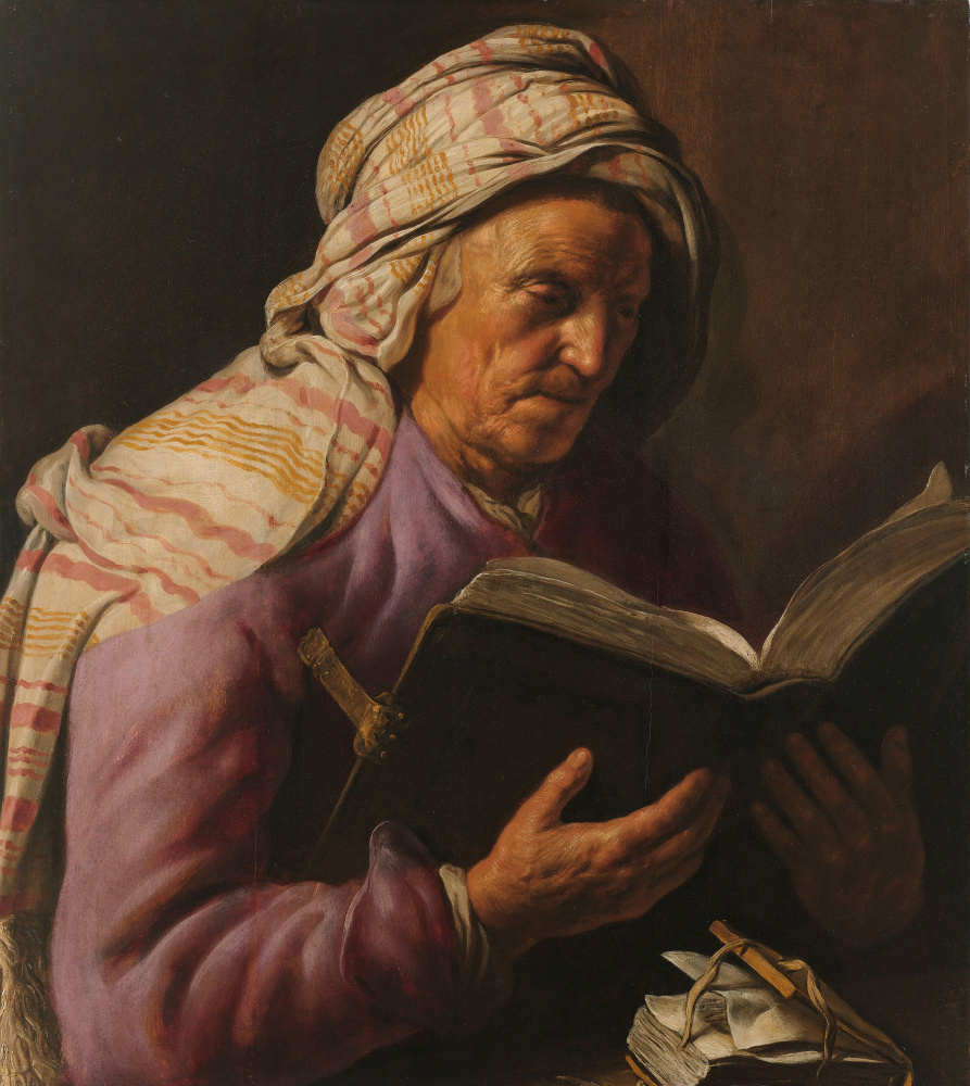 Jan Lievens. Elderly woman reading
