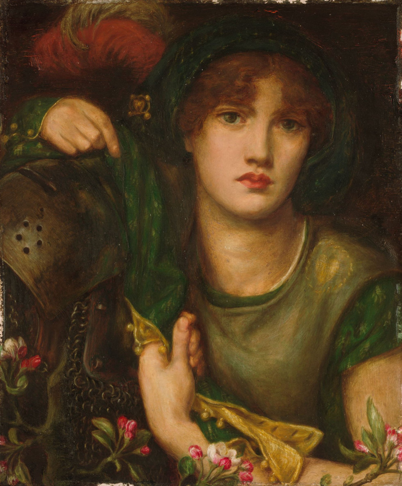 Dante Gabriel Rossetti. Greenslip lady (My lady Greensleeves)