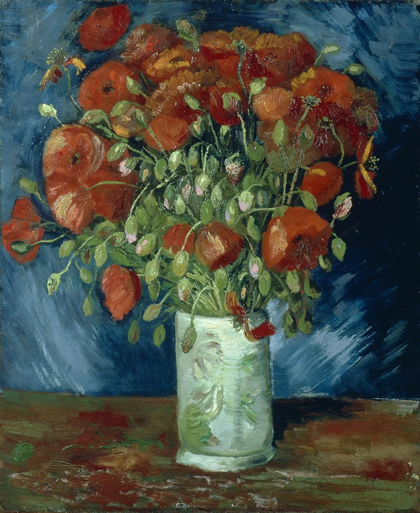 Vincent van Gogh. Vase with red poppies