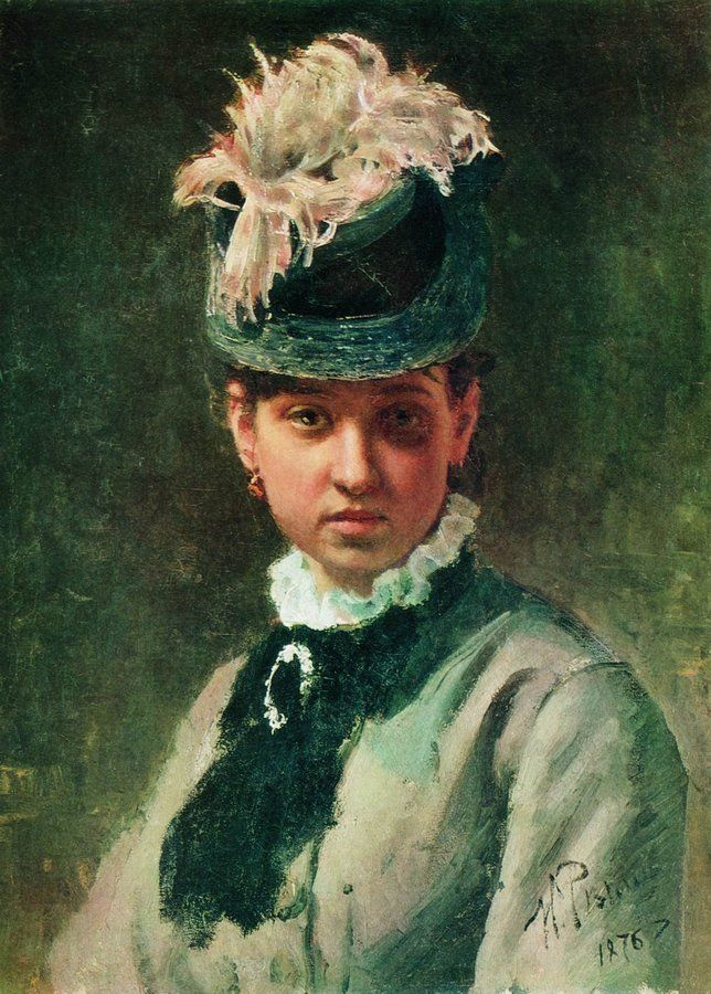 Ilya Efimovich Repin. Portrait of V. A. Repina, the artist's wife