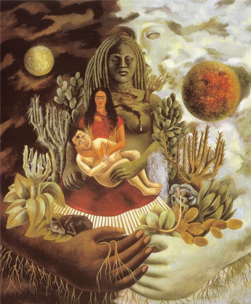 Frida Kahlo. Hug the Universe, the earth (Mexico), Me, Diego and Señor Xolotl