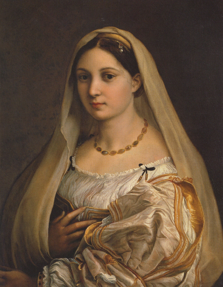 Raphael Sanzio. Donna Velata (the veiled Woman, portrait Fornarina)
