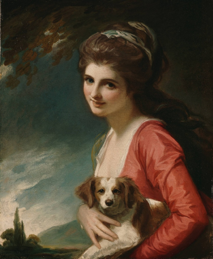 George Romney. Lady Hamilton in the allegorical image of Nature